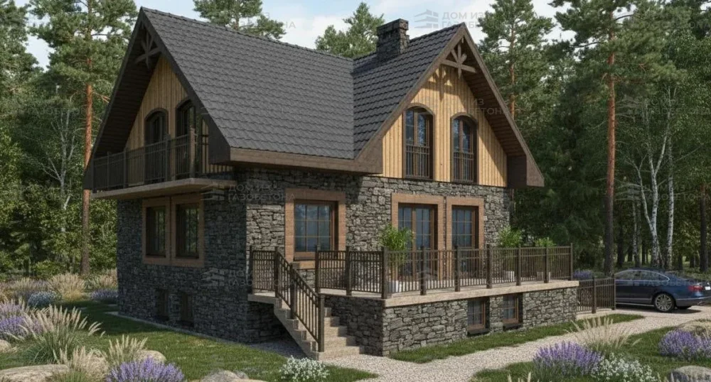 Проект Двухэтажный дом 10 на 12, 238 м2