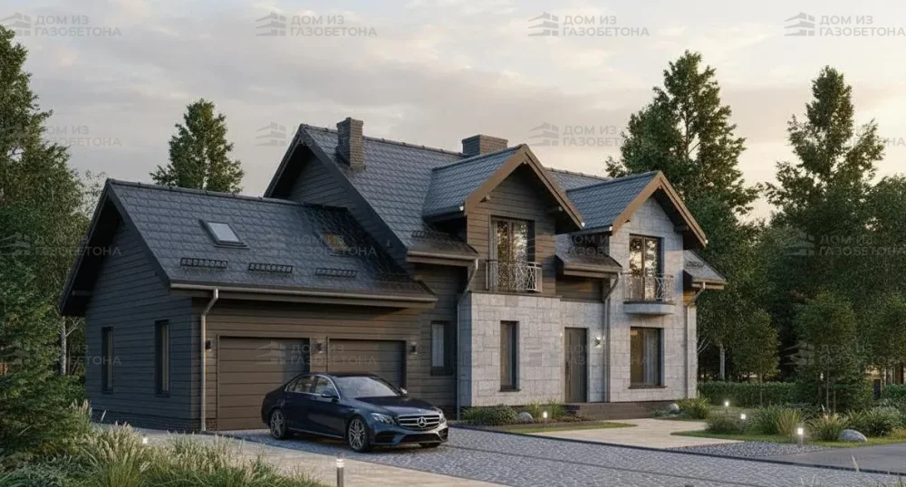 Проект Двухэтажный дом 18 на 13, 349 м2