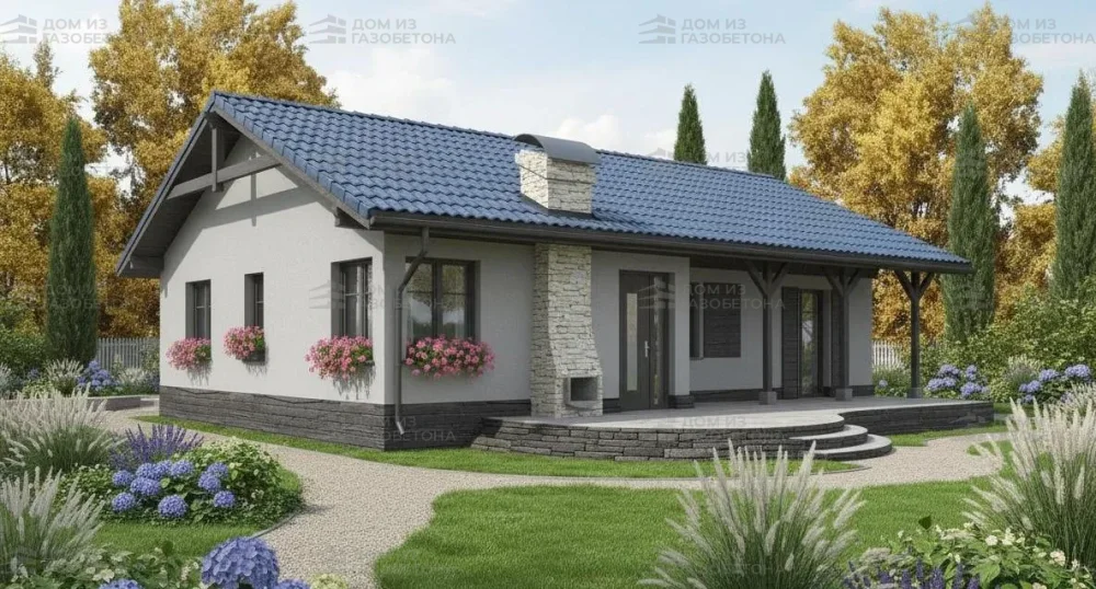 Проект Одноэтажный дом 20 на 14, 159 м2