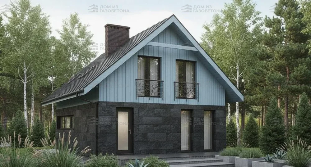 Проект Двухэтажный дом 7 на 12, 105 м2