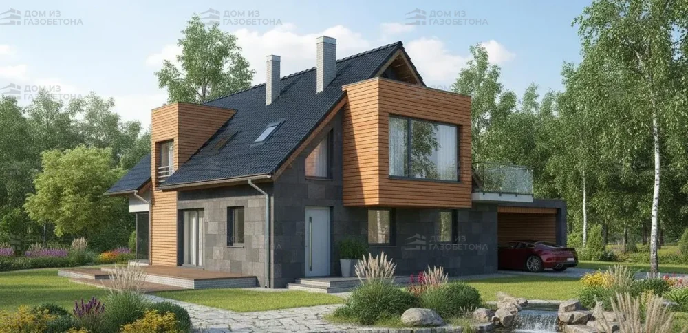 Проект Двухэтажный дом 15 на 13, 174 м2