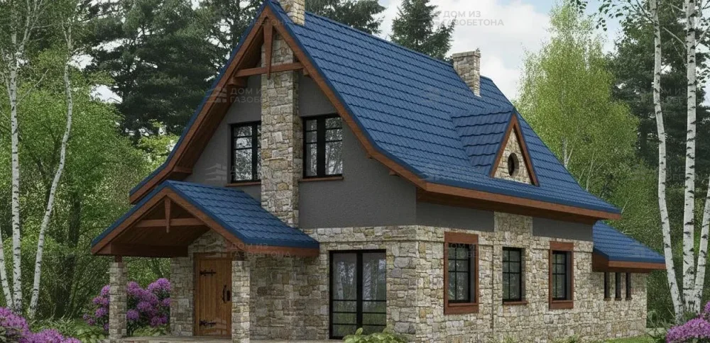 Проект Двухэтажный дом 8 на 19, 141 м2