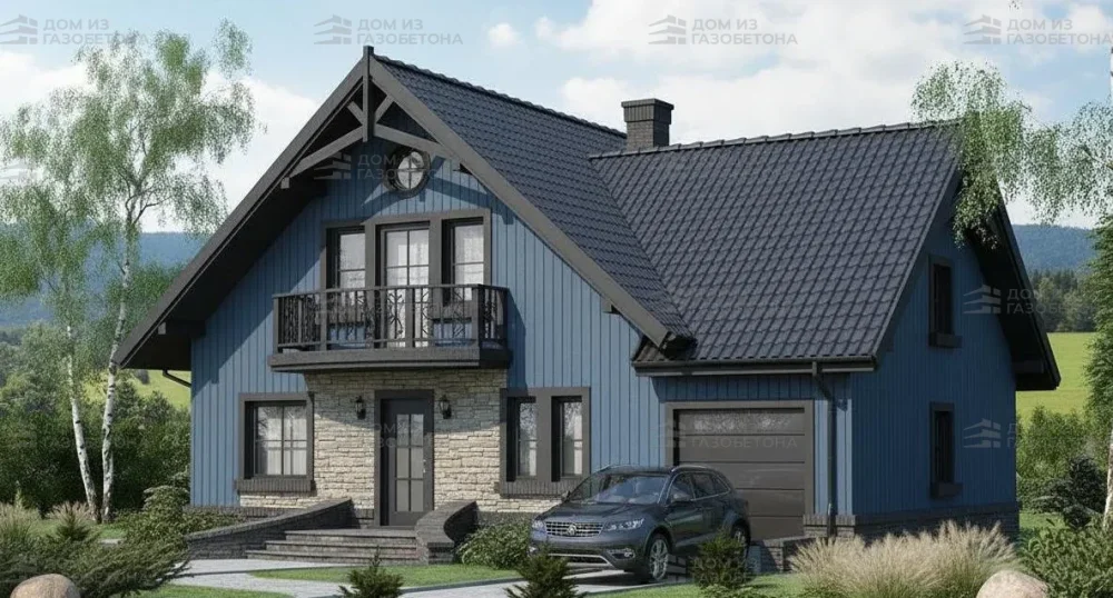 Проект Двухэтажный дом 15 на 11, 182 м2